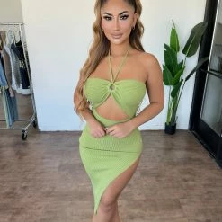 BLANC Ursula Dress(Green) Dresses/Rompers