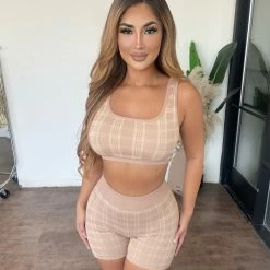 ANWND Tops Jaime Tank Top(Sepia)