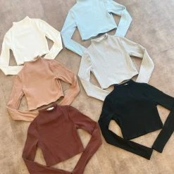 La Luxe Sarah Long Sleeve Top(Grey)(FINAL SALE)