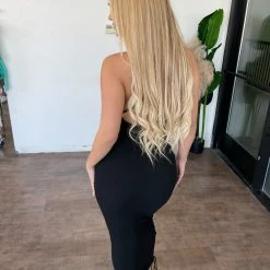 Pretty Knit Liz Cami Dress(Black)