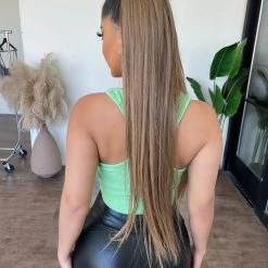 Emory Park Tops Martha Cropped Top(Pale Green)