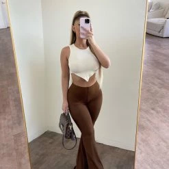 Bear Dance Dorian Bell Bottoms(Brown)