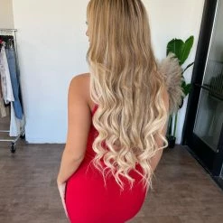 La Luxe Unique Sleeveless Dress(Red) Dresses/Rompers