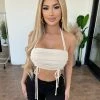 Emory Park Tops Ayla Halter Top(Cream)