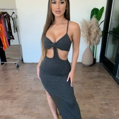 Junie Jamie Cami Dress(Charcoal) Dresses/Rompers