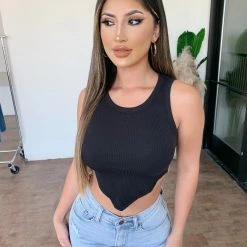 Mable Jannet Tank Top(Black)