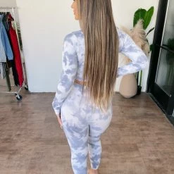 ANWND Tops Tiana Tie Dye Set(Blue Ivory)