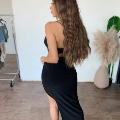 Win Win Emily Cami Skirt Set(Black) Tops