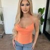 Skylar + Madison Sapphire Halter Top(Sherbert Orange)