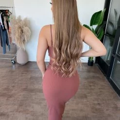 Audrey 3+1 Melissa Ribbed Matching Set(Brick) Tops