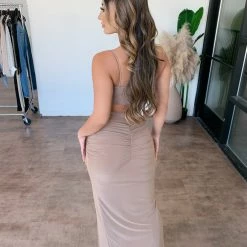 Sabora Alice Cami Skirt Set(Camel) Tops