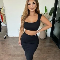 Hey Babe Teresa 2 Piece Set(Black)