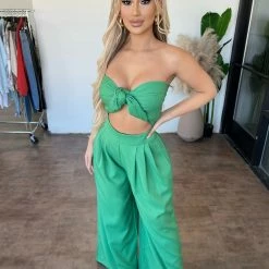 O.Vianca Chrissy Matching Set(Green) Tops