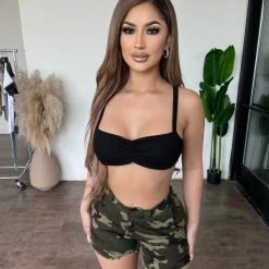 Ootdfash Bottoms Devin Shorts(Camouflage)