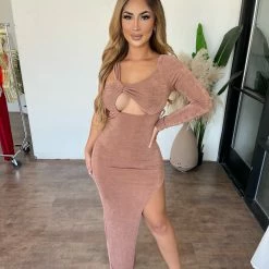 SHOP17 Vivian Dress(Brown)